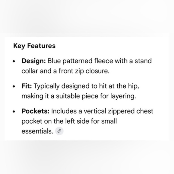 Lucky Brand Blue Southwestern Patterned Fleece Vest - Picture 10 of 11